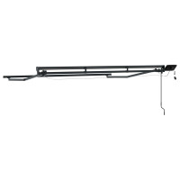 Produktbild för Manuell markisram med LED-lampor Antracit 3 x 2,5 m Aluminium