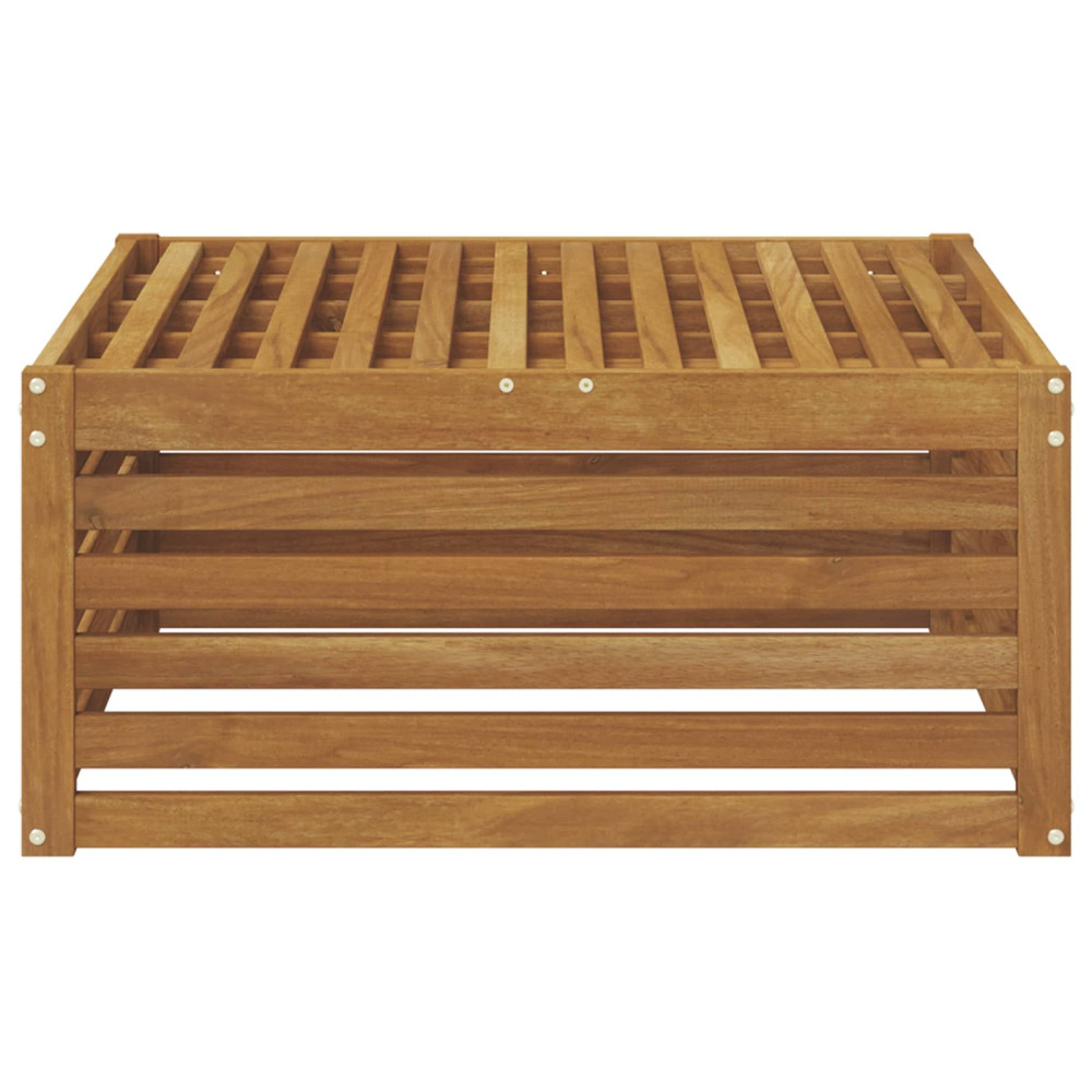 Produktbild för Utomhuspall Naturfärg 79 x 79 x 37 cm Massivt Akaciaträ