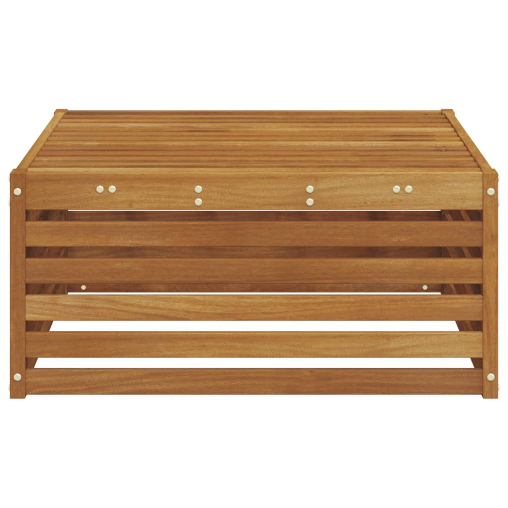 Produktbild för Utomhuspall Naturfärg 79 x 79 x 37 cm Massivt Akaciaträ