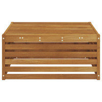 Produktbild för Utomhuspall Naturfärg 79 x 79 x 37 cm Massivt Akaciaträ
