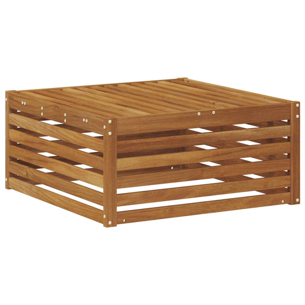 Produktbild för Utomhuspall Naturfärg 79 x 79 x 37 cm Massivt Akaciaträ