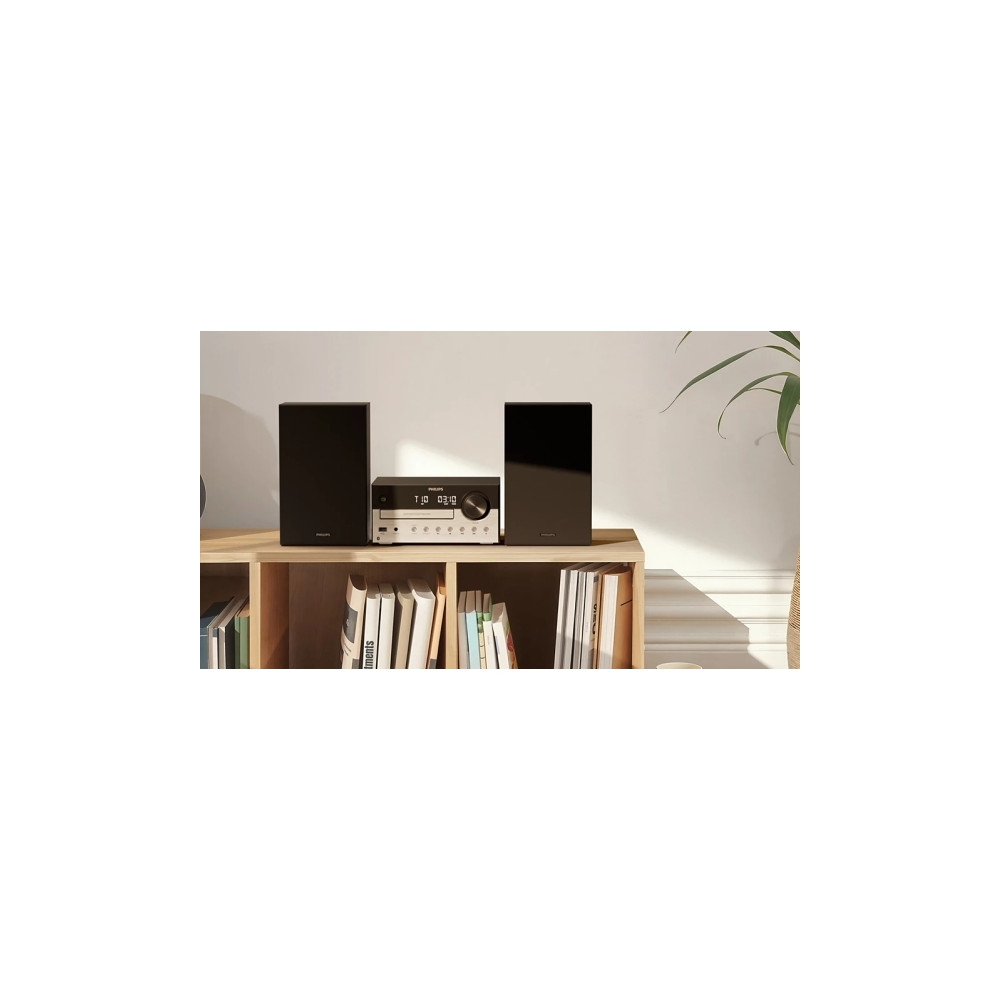 Produktbild för Philips TAM4205M2/12, Hemmaljud mikrosystem, Svart, Silver,...