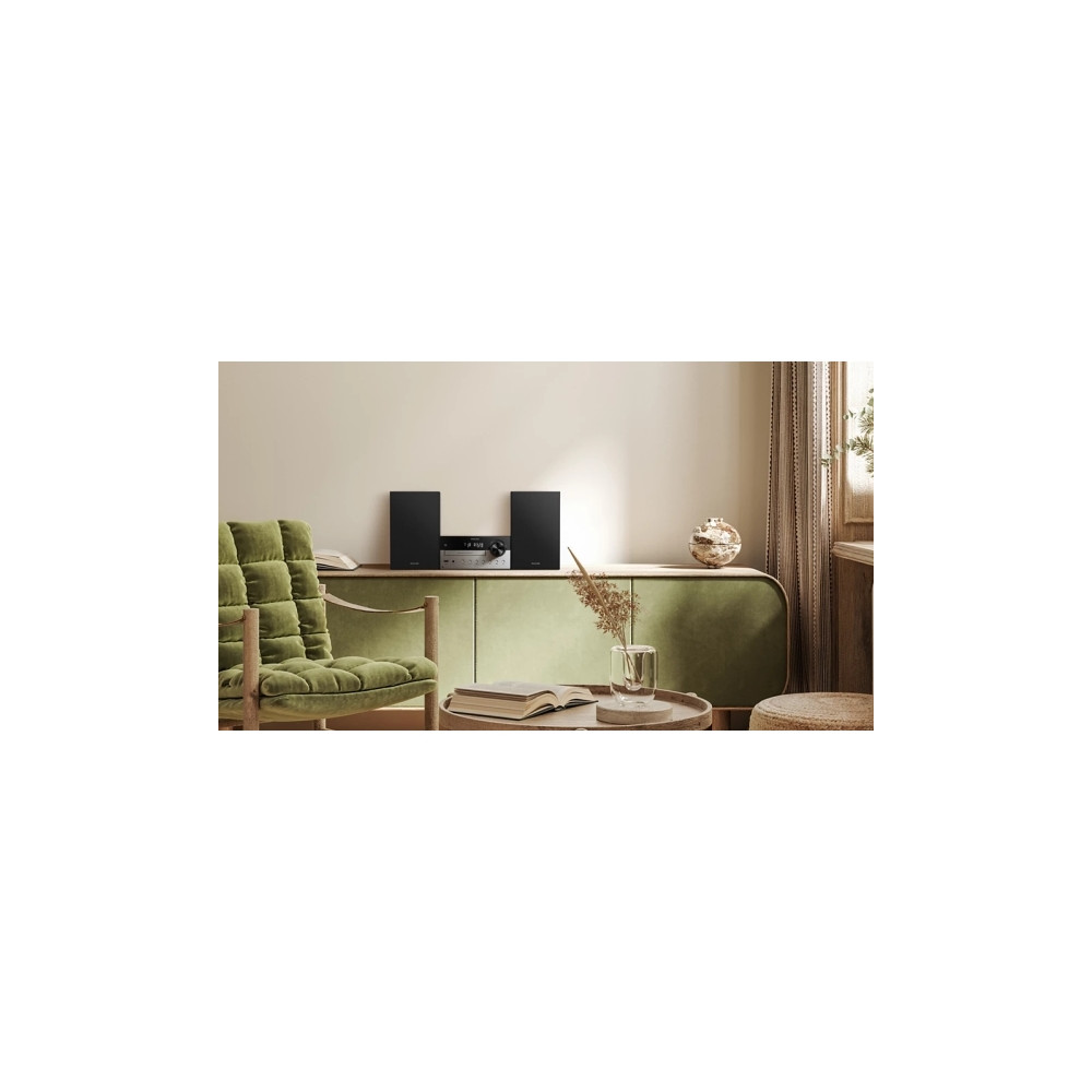 Produktbild för Philips TAM4205M2/12, Hemmaljud mikrosystem, Svart, Silver,...