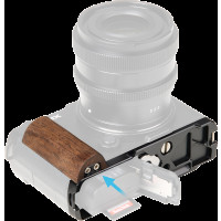 Produktbild för SmallRig 5945 L-Shaped Mount Plate with Wooden Handle for Panasonic S9