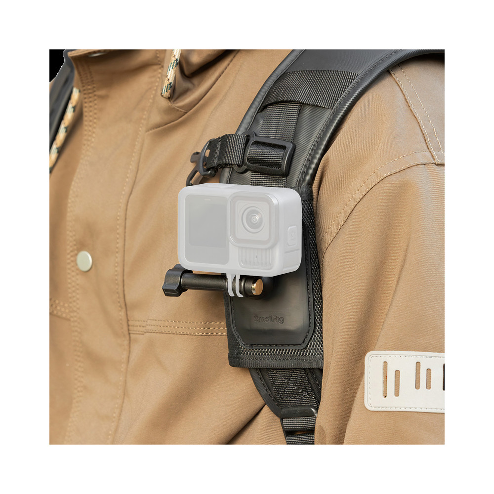 Produktbild för SmallRig 5721 Hook and Loop Backpack Strap Mount for Action Cameras