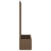 Produktbild för Trädgårdsplanterare med trellis Brun 80 x 36 x 140 cm PP