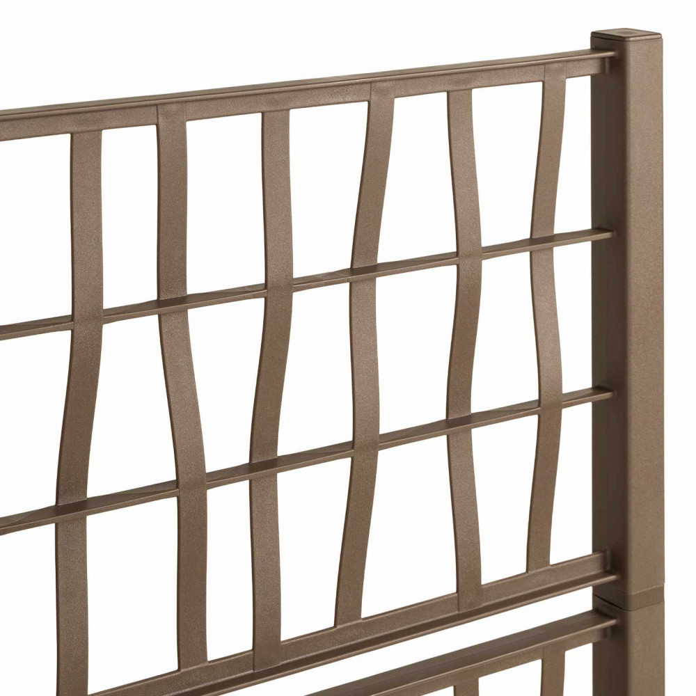 Produktbild för Trädgårdsplanterare med trellis Brun 80 x 36 x 140 cm PP
