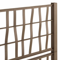 Produktbild för Trädgårdsplanterare med trellis Brun 80 x 36 x 140 cm PP