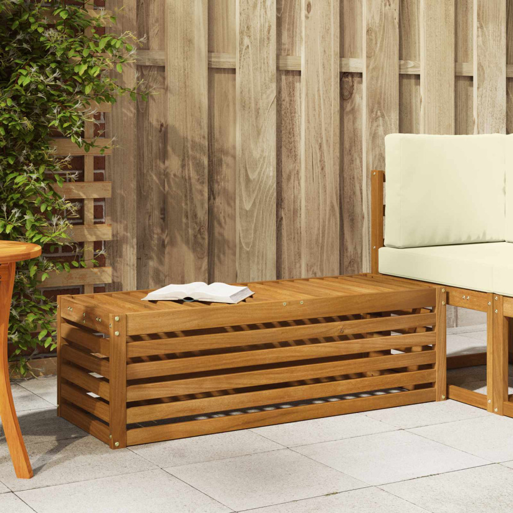 Produktbild för Utomhuspall Naturfärg 115 x 43 x 37 cm Massivt Akaciaträ