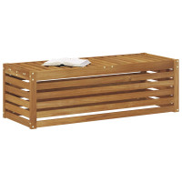 Produktbild för Utomhuspall Naturfärg 115 x 43 x 37 cm Massivt Akaciaträ