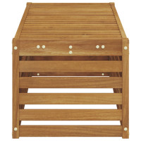 Produktbild för Utomhuspall Naturfärg 115 x 43 x 37 cm Massivt Akaciaträ