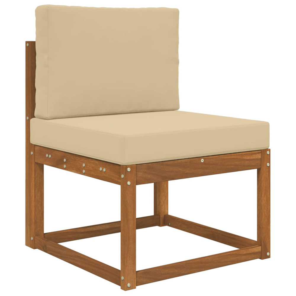 Produktbild för Utomhus Soffa Kudde 2 pcs Beige Polyester