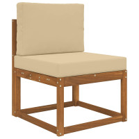 Produktbild för Utomhus Soffa Kudde 2 pcs Beige Polyester