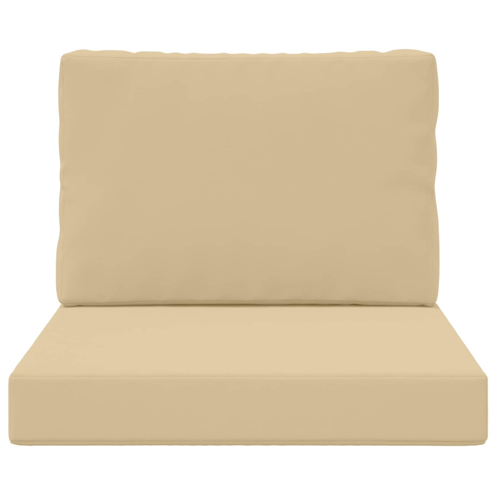 Produktbild för Utomhus Soffa Kudde 2 pcs Beige Polyester