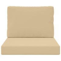 Produktbild för Utomhus Soffa Kudde 2 pcs Beige Polyester