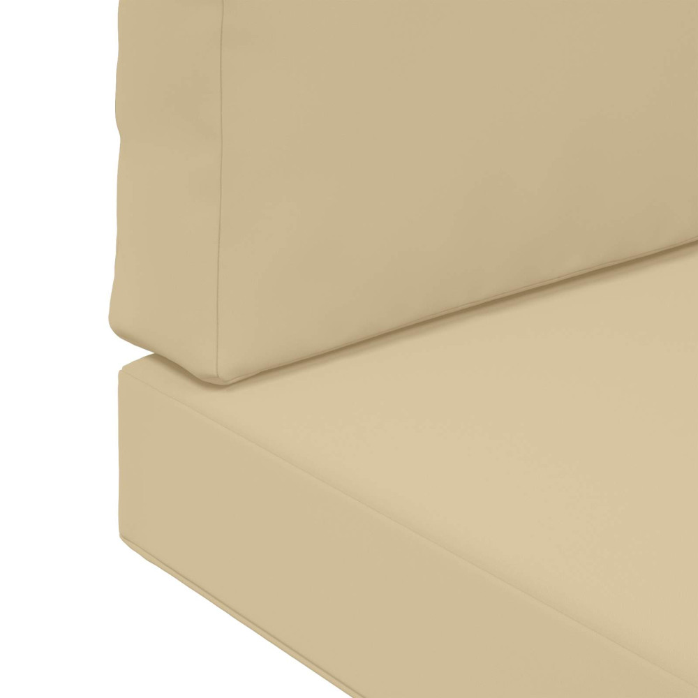 Produktbild för Utomhus Soffa Kudde 2 pcs Beige Polyester