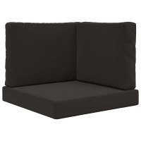 Produktbild för Utomhus Soffa Kudde 3 pcs Svart Polyester