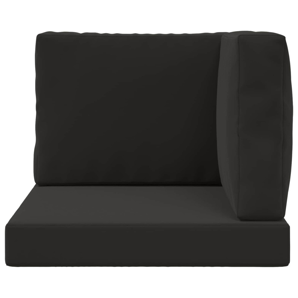 Produktbild för Utomhus Soffa Kudde 3 pcs Svart Polyester
