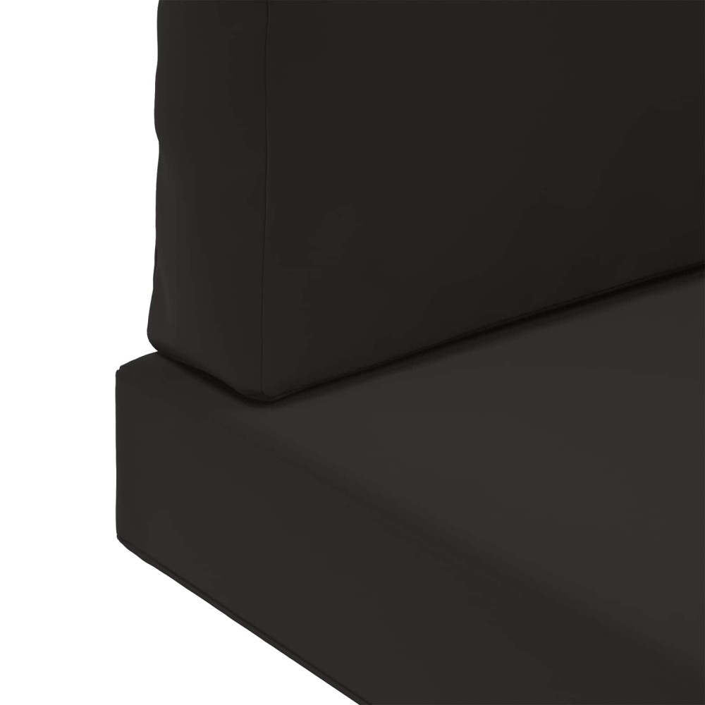 Produktbild för Utomhus Soffa Kudde 3 pcs Svart Polyester