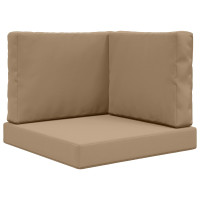 Produktbild för Utomhus Soffa Kudde 3 pcs Taupe Polyester