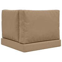 Produktbild för Utomhus Soffa Kudde 3 pcs Taupe Polyester