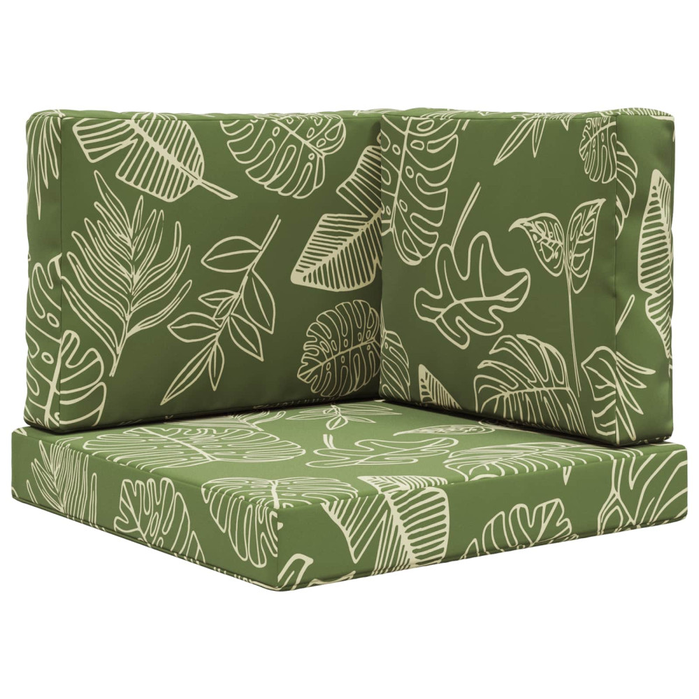 Produktbild för Utomhus Soffa Kudde 3 pcs Bladdesign Polyester