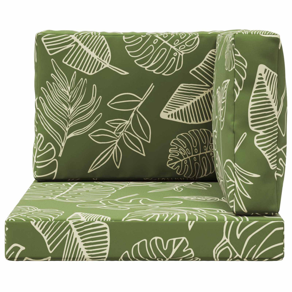 Produktbild för Utomhus Soffa Kudde 3 pcs Bladdesign Polyester