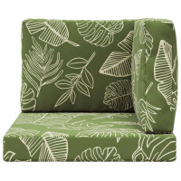 Produktbild för Utomhus Soffa Kudde 3 pcs Bladdesign Polyester