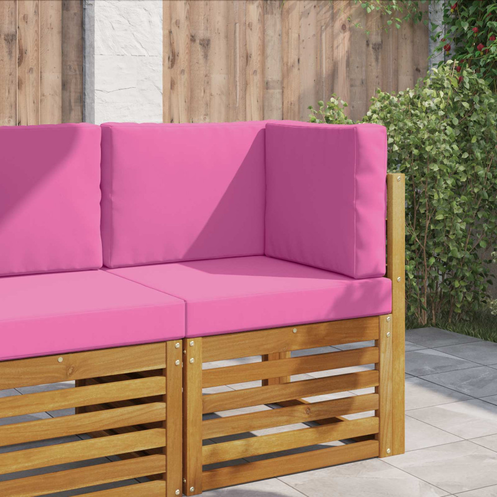 Produktbild för Utomhus Soffa Kudde 3 pcs Rosa Polyester