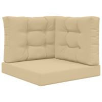 Produktbild för Utomhus Soffa Kudde 3 pcs Beige Polyester