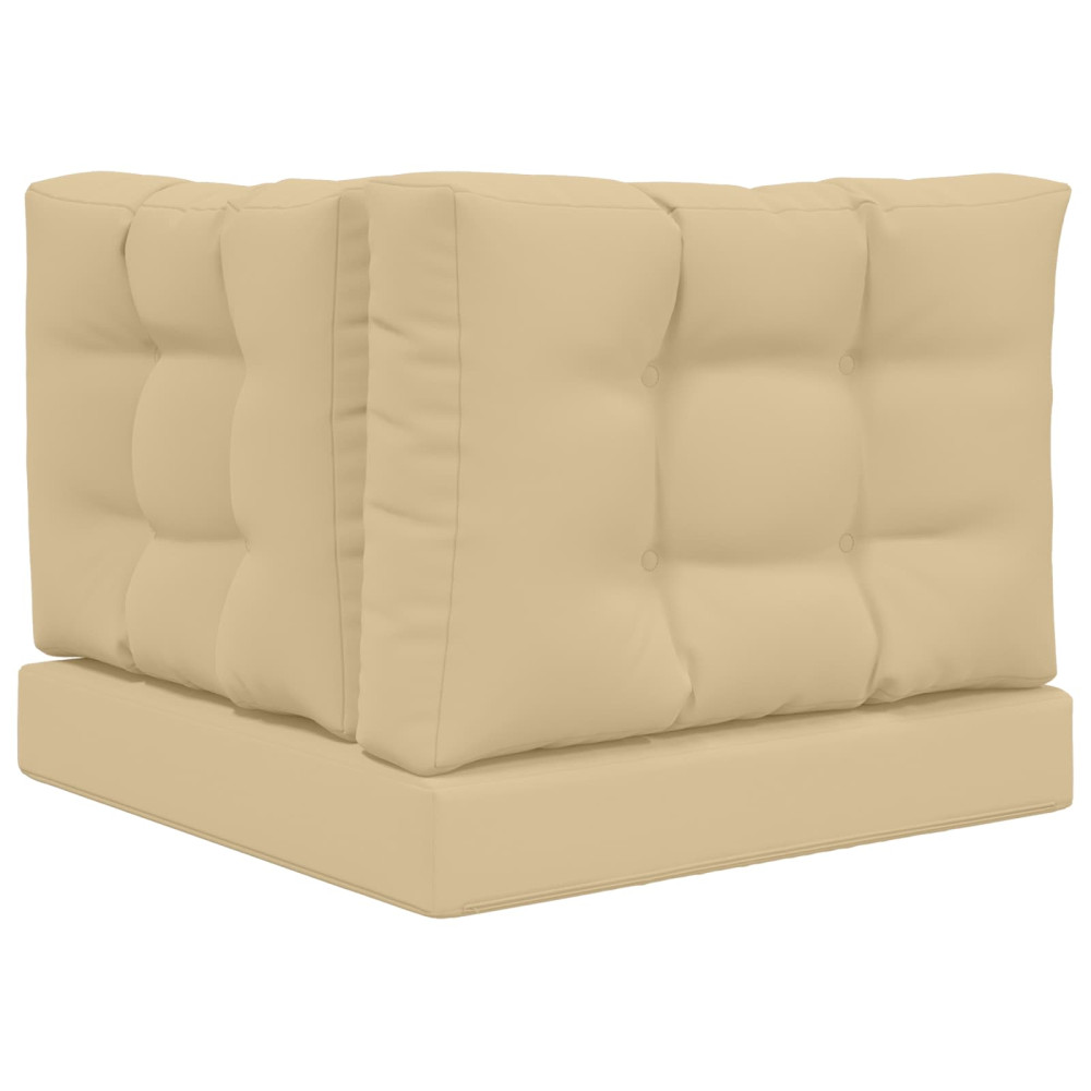 Produktbild för Utomhus Soffa Kudde 3 pcs Beige Polyester