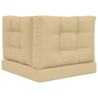 Produktbild för Utomhus Soffa Kudde 3 pcs Beige Polyester