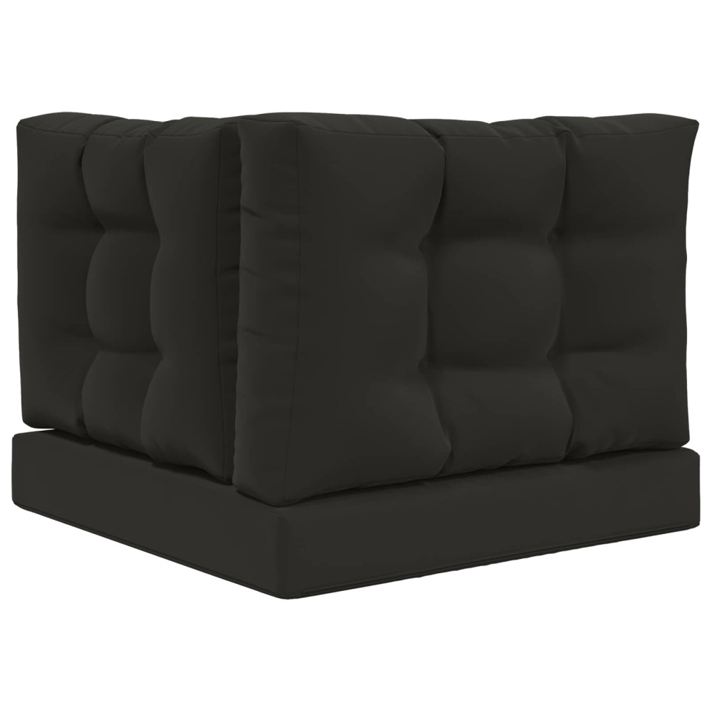 Produktbild för Utomhus Soffa Kudde 3 pcs Svart Polyester