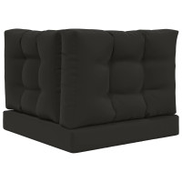 Produktbild för Utomhus Soffa Kudde 3 pcs Svart Polyester