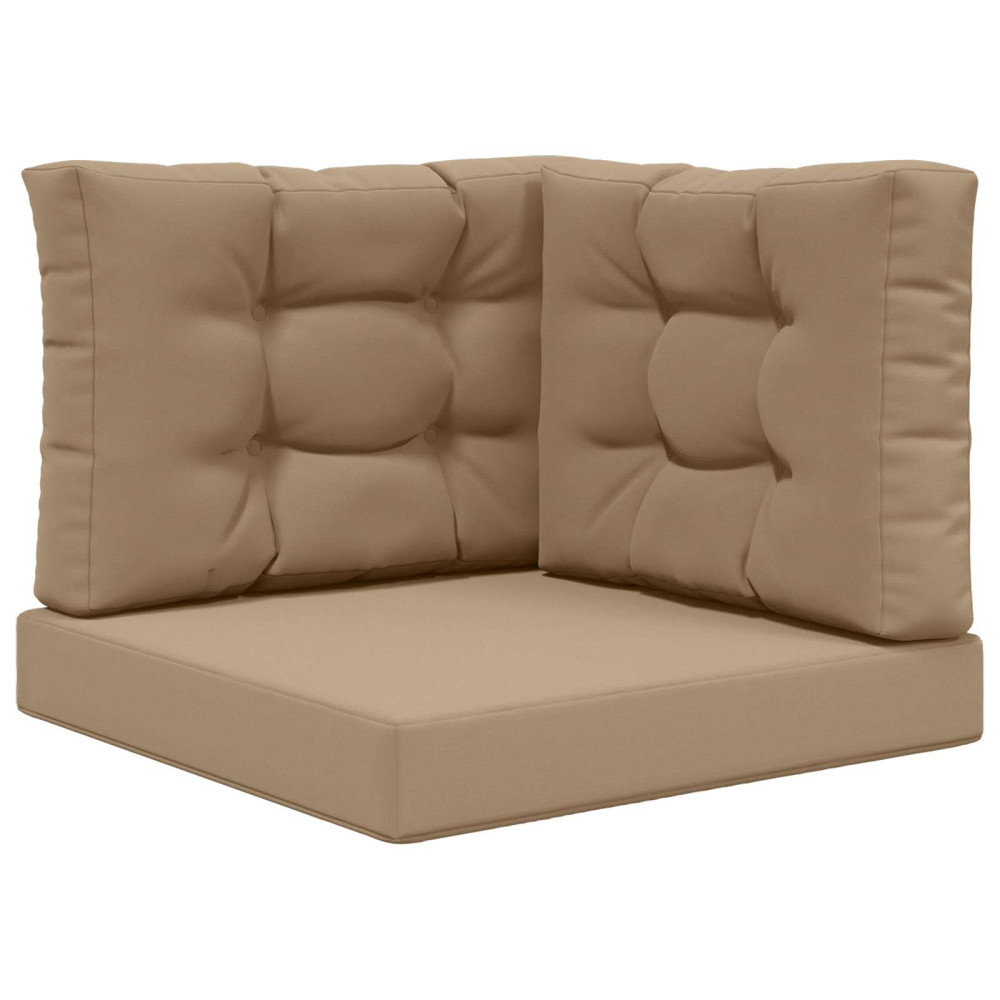 Produktbild för Utomhus Soffa Kudde 3 pcs Taupe Polyester