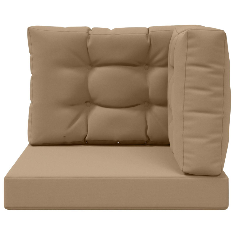 Produktbild för Utomhus Soffa Kudde 3 pcs Taupe Polyester