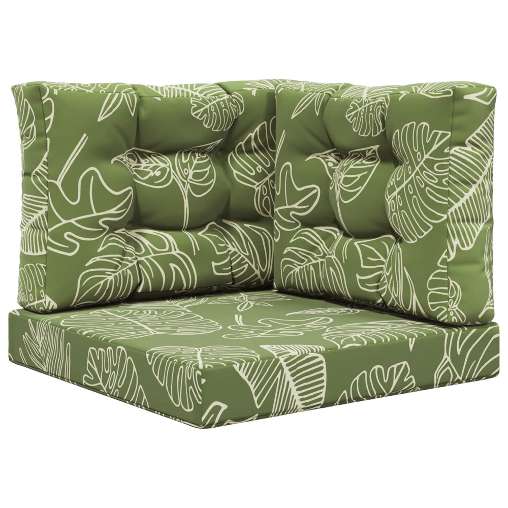 Produktbild för Utomhus Soffa Kudde 3 pcs Bladdesign Polyester
