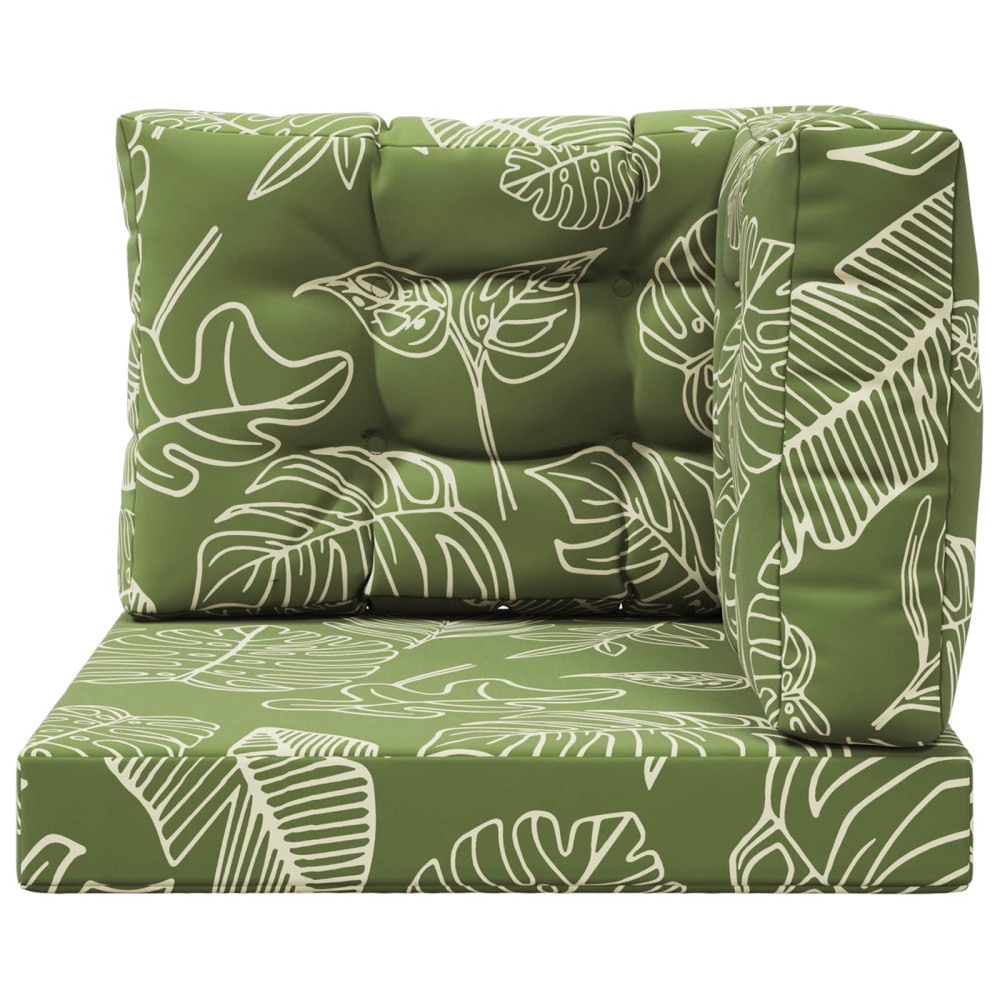 Produktbild för Utomhus Soffa Kudde 3 pcs Bladdesign Polyester
