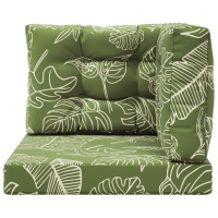 Produktbild för Utomhus Soffa Kudde 3 pcs Bladdesign Polyester