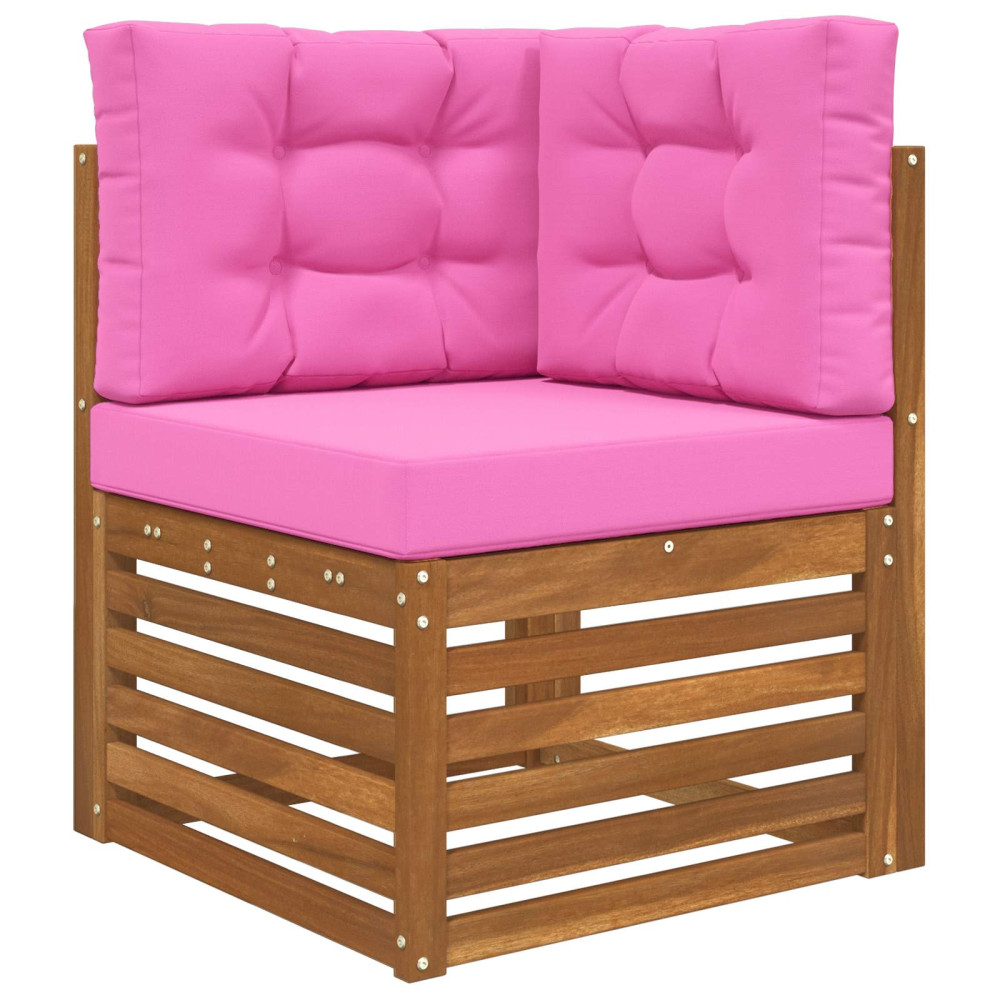 Produktbild för Utomhus Soffa Kudde 3 pcs Rosa Polyester
