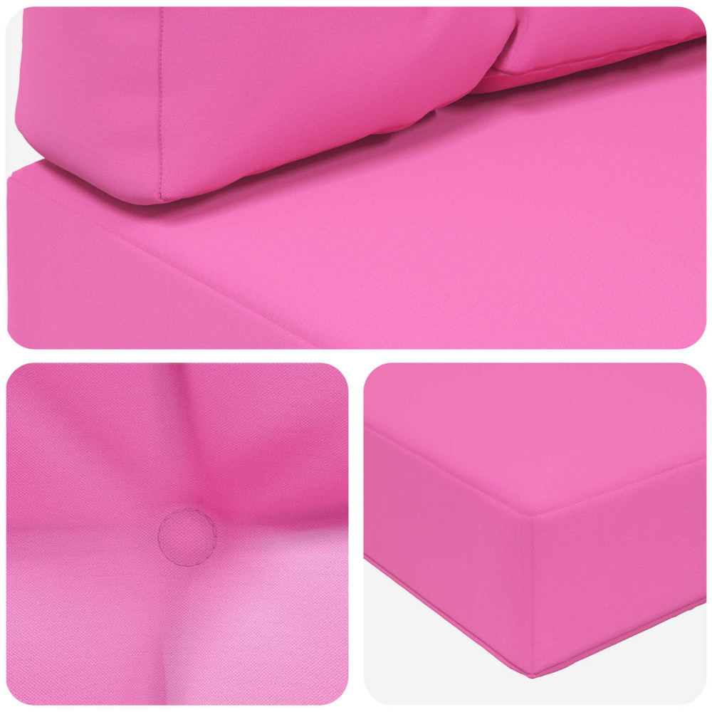 Produktbild för Utomhus Soffa Kudde 3 pcs Rosa Polyester