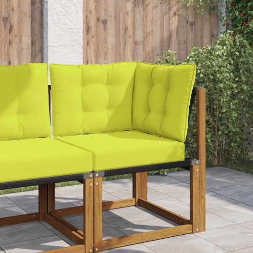 vidaXL Utomhus Soffa Kudde Polyester Grön 60 x 40 x 10 cm