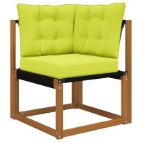 Produktbild för Utomhus Soffa Kudde Polyester Grön 60 x 40 x 10 cm