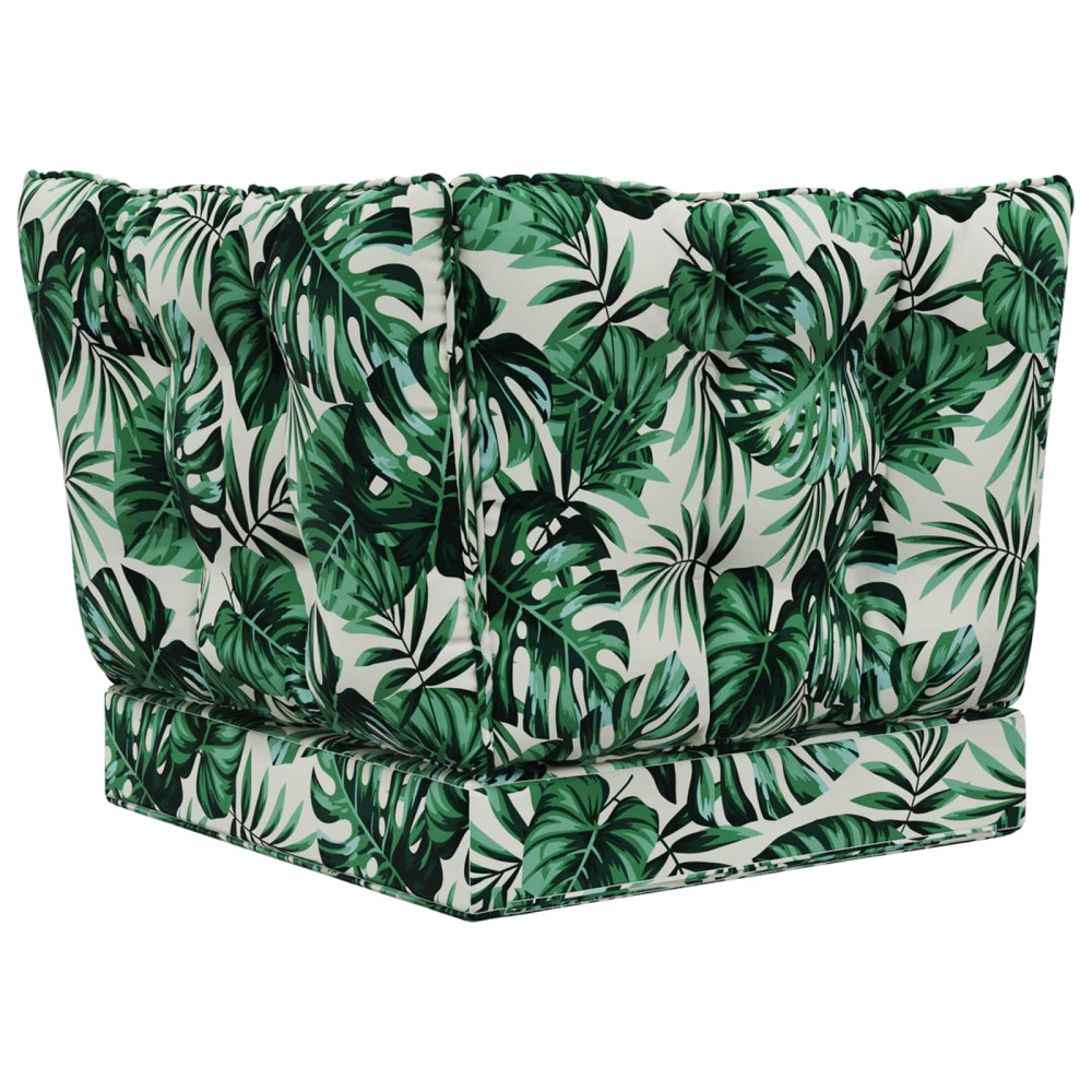 Produktbild för Utomhus Soffa Kudde 3 pcs Bladmönster Polyester