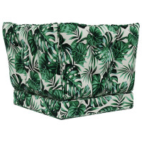 Produktbild för Utomhus Soffa Kudde 3 pcs Bladmönster Polyester