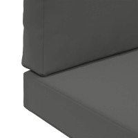 Produktbild för Utomhus Soffa Kudde 2 pcs Antracit Polyester
