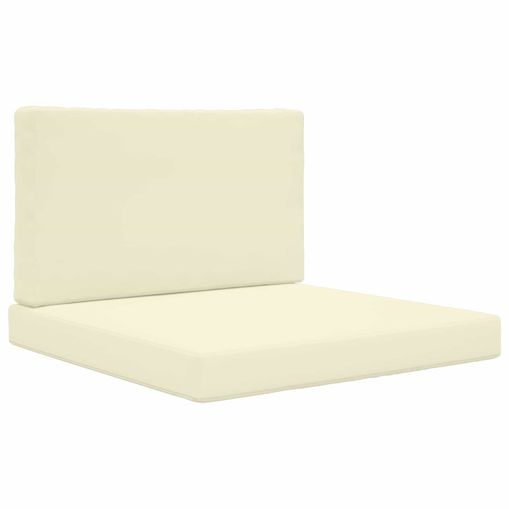 Produktbild för Utomhus Soffa Kudde 2 pcs Kräm Polyester