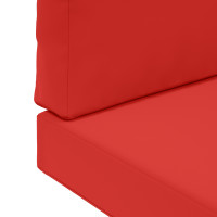 Produktbild för Utomhus Soffa Kudde 2 pcs Röd Polyester