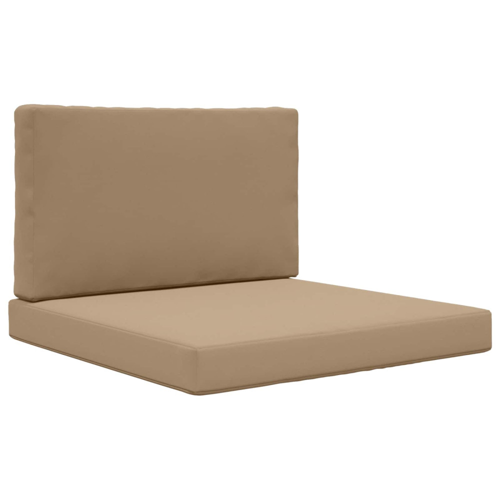 Produktbild för Utomhus Soffa Kudde 2 pcs Taupe Polyester
