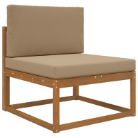Produktbild för Utomhus Soffa Kudde 2 pcs Taupe Polyester